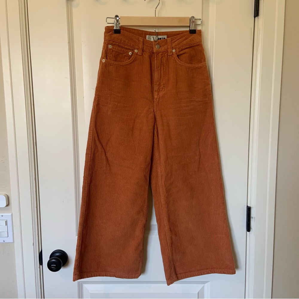 Orange Corduroy Culottes